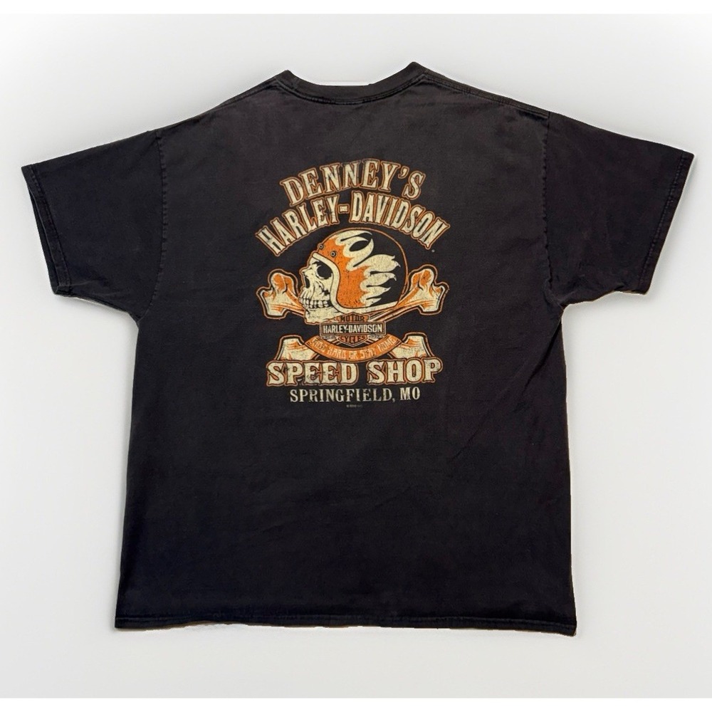 Harley Davidson Classic Black Springfield Colorado "Speed Shop" Size XL